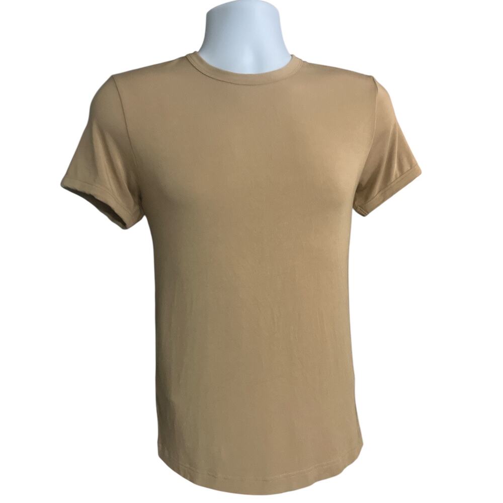 Andrew Christian Happy Modal Tagless Tee Tan Large